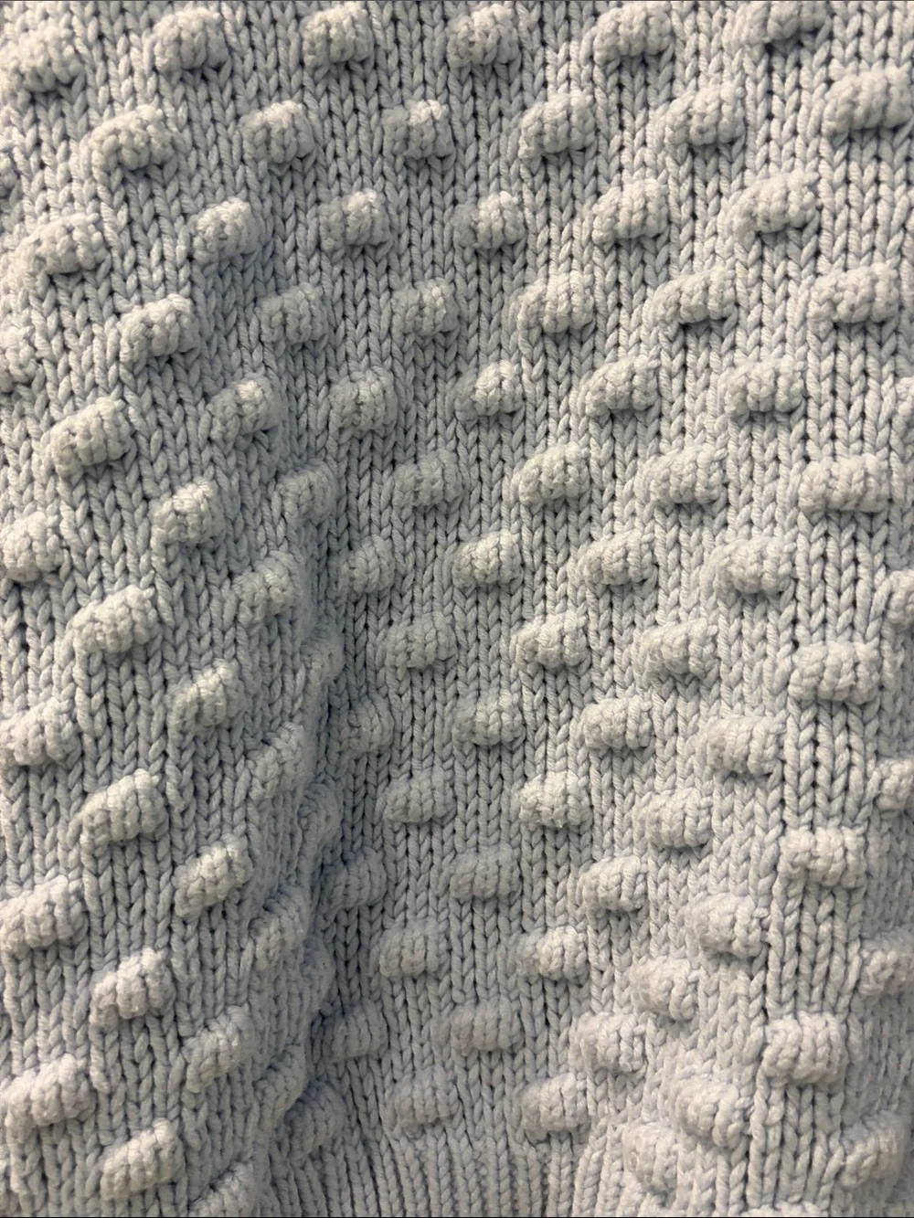 GAP kids Light Blue Textured Knit Sweater Size XL